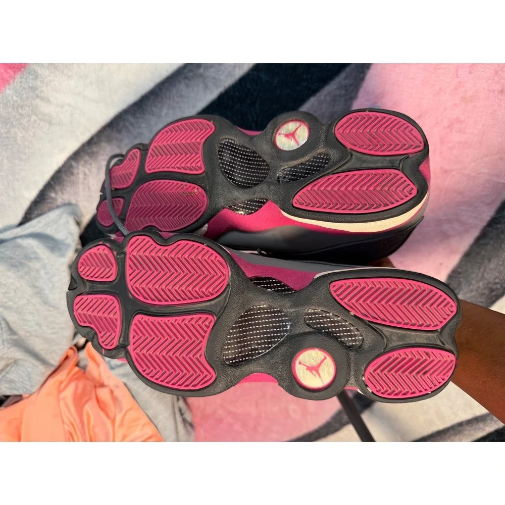 Jordan 13 Retro Cool Grey Fusion Pink GS Sneakers 439358-029 Size 6Y